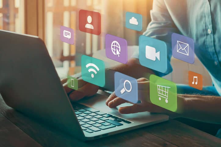 A digital marketer tracking his marketing campaigns after completing his digital marketing diploma program