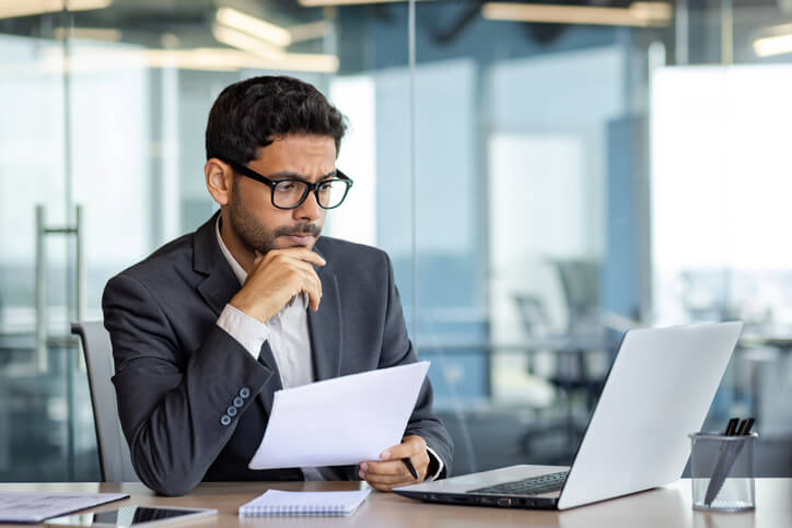 A digital marketing consultant reviewing best practices for ethical marketing decisions after completing his diploma in digital marketing.