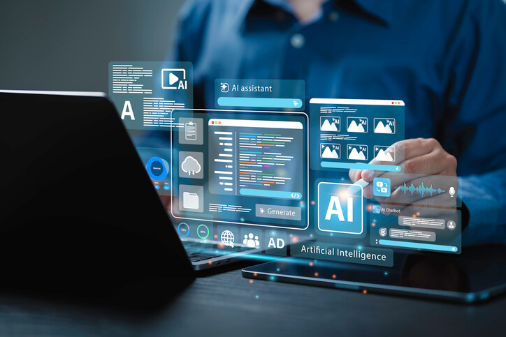 AI marketing tools 2025 using dashboards showcasing predictive lead scoring and smart marketing automation tools.