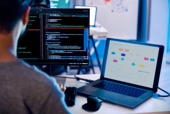 AI marketing tools 2025, polishing brand messaging, while sparking campaign creativity on a separate screen