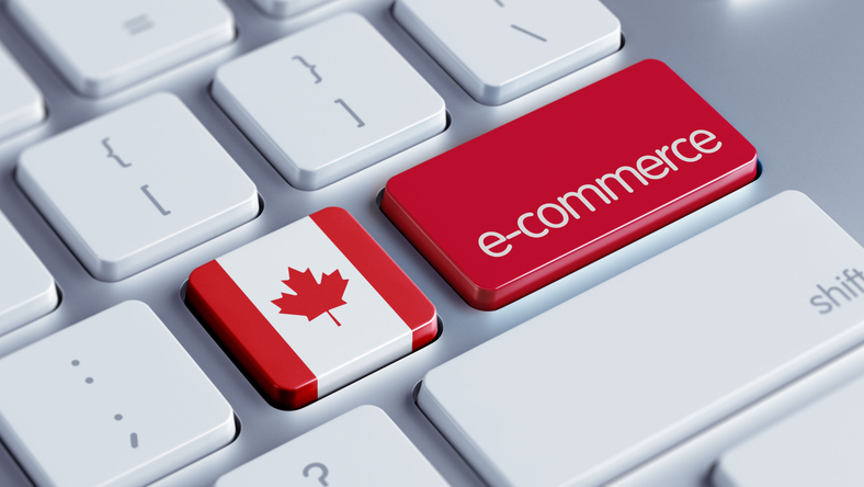 Graphique illustrant le e-commerce au Canada.