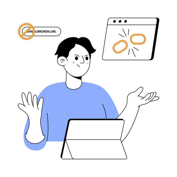 An SEO specialist analyzing toxic backlinks to improve website ranking