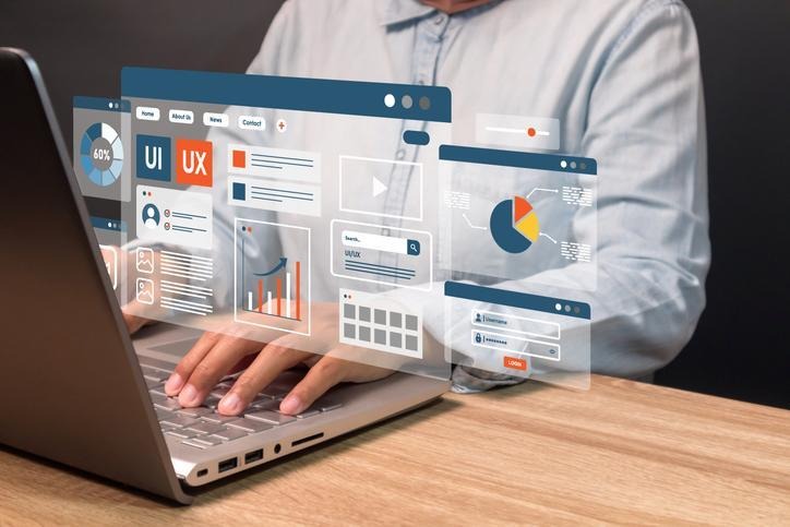 Illustration interface de gestion de contenu WordPress pour étudiants en développement web