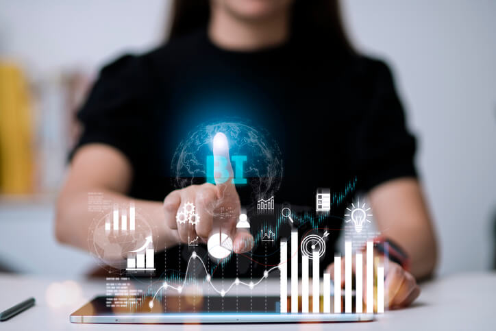 A business analytics student creating AI-powered dashboards with Power BI