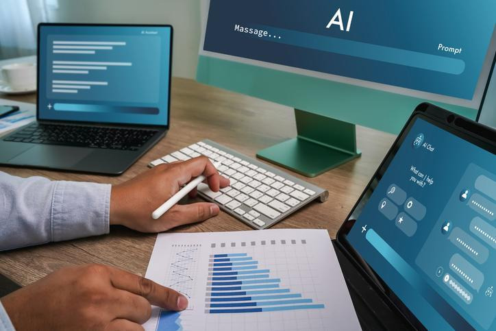 A business analytics student learning AI workflow automation