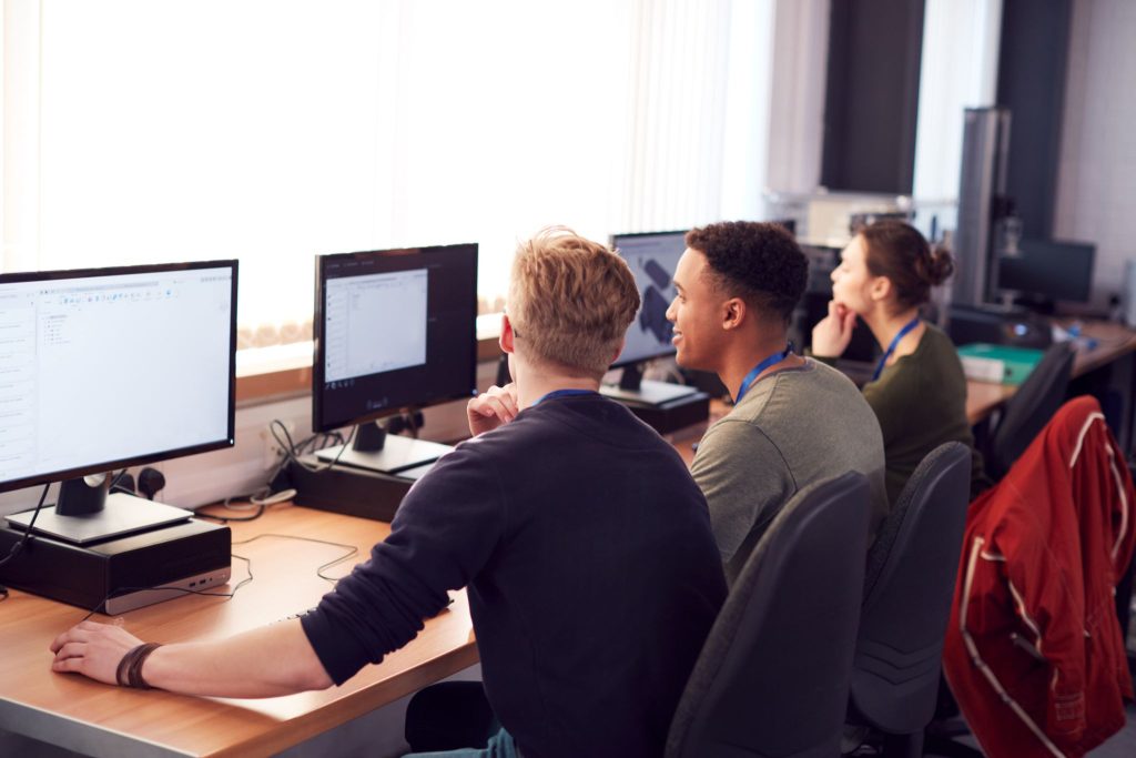 Cybersecurity students developing practical cyber defence skills in Surrey