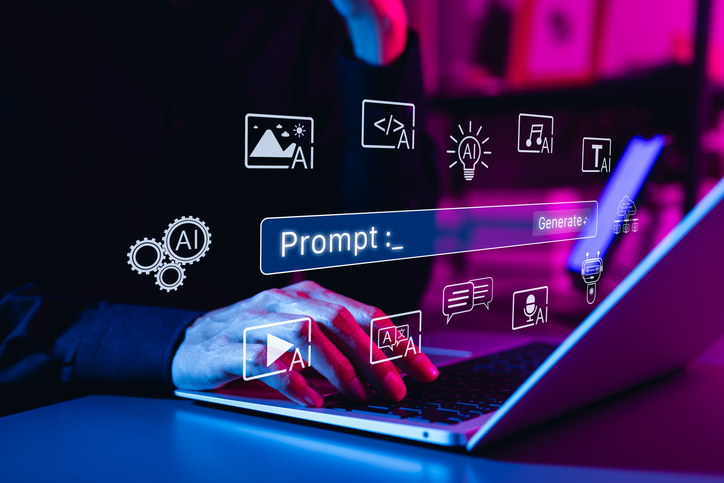 Équipe en entreprise utilisant le prompt engineering pour améliorer ses processus de travail avec l’IA.
