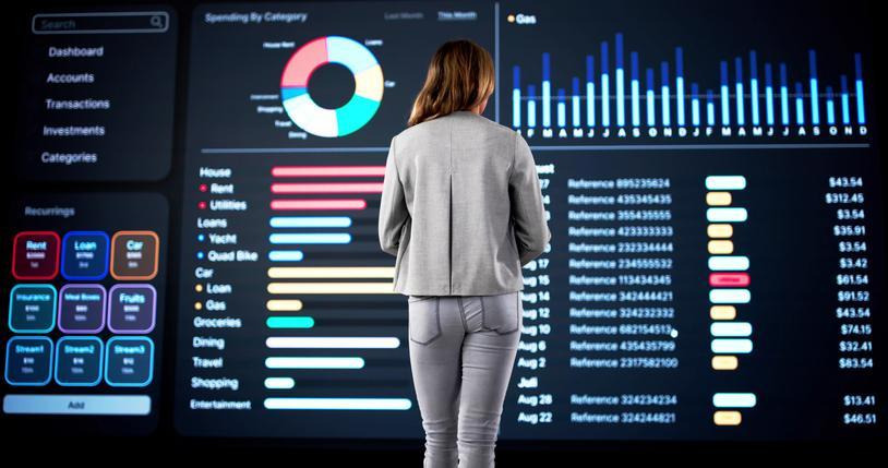 A marketing student reviewing connected TV advertising audience data
