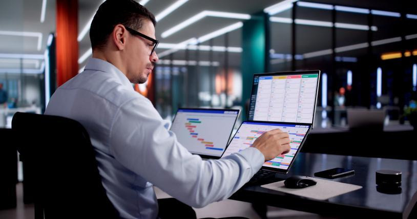 A business analyst using Power Automate to automate repetitive tasks