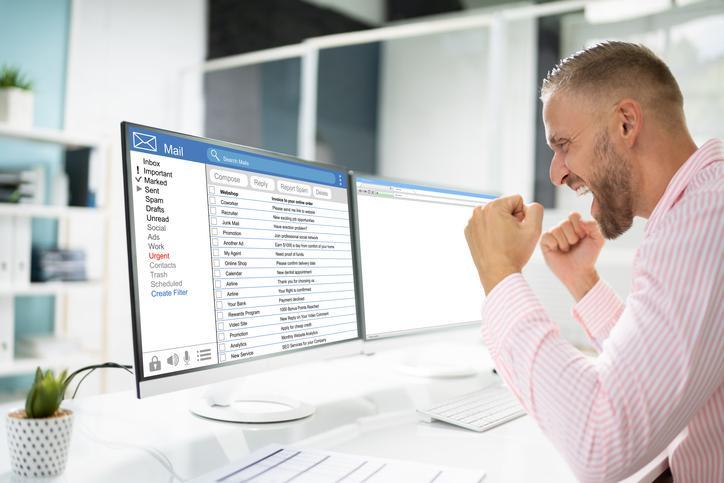 A marketer monitoring email sender reputation and campaign performance